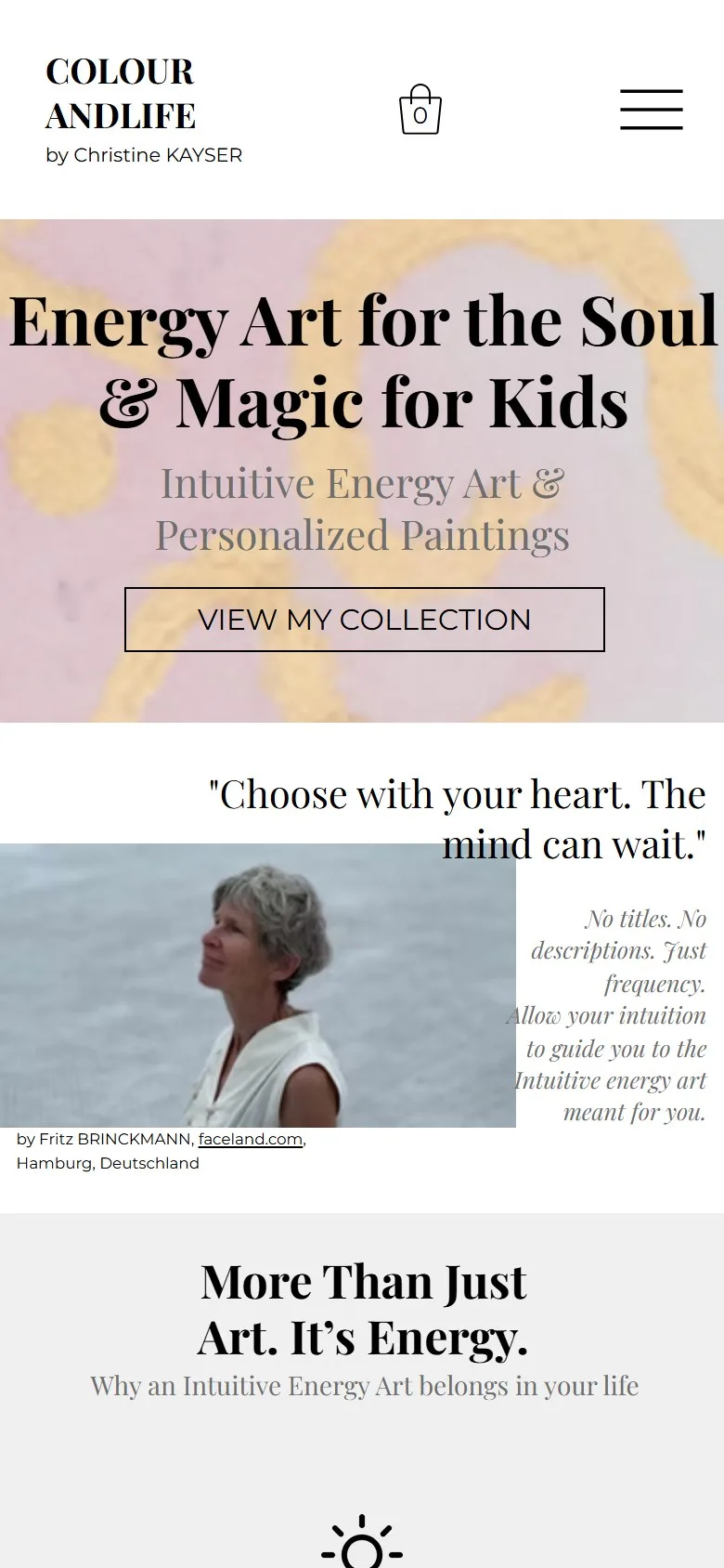 COLOURANDLIFE Onlineshop auf dem Smartphone