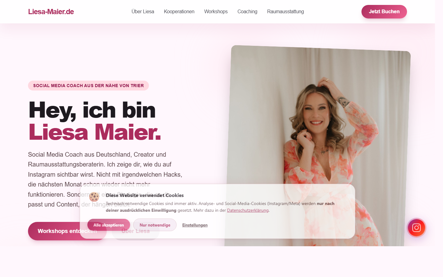 Liesa-Maier.de – Website von Jolie Webdesign